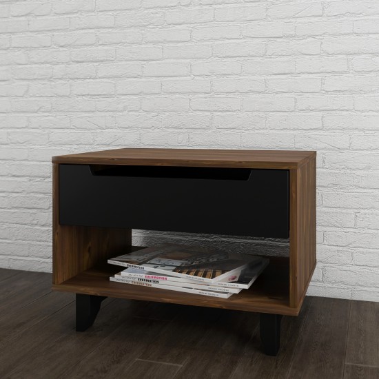 Table de chevet 340143 (Truffle/Noir)