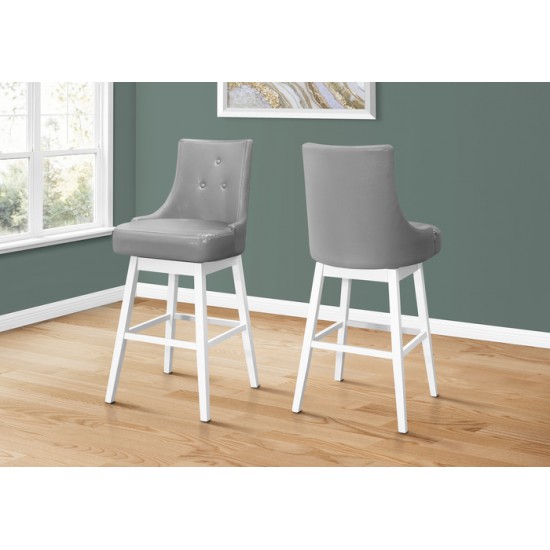 Tabouret pivotant hauteur bar I1243 (Gris)