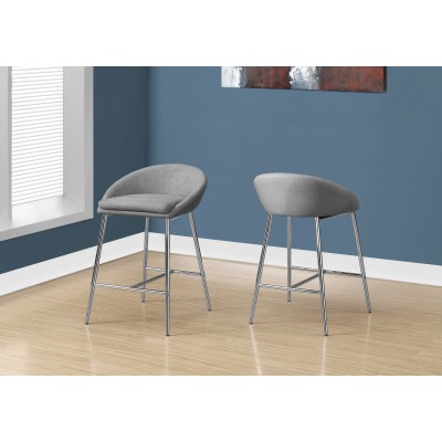 Tabouret hauteur comptoir I2298 (Gris)