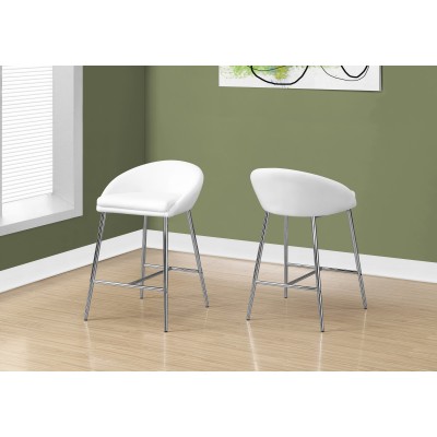 Tabouret hauteur comptoir I2296 (Blanc)
