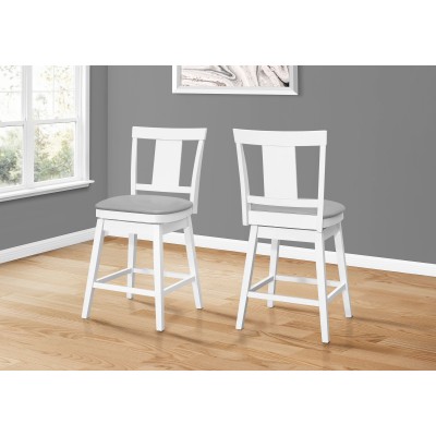 Tabouret pivotant hauteur comptoir I1233 (Blanc)