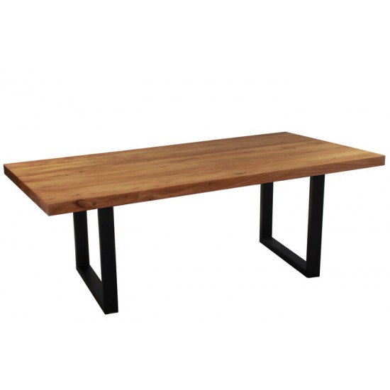 Table a diner en Acacia 72" avec coté droit ZEN-72-SE