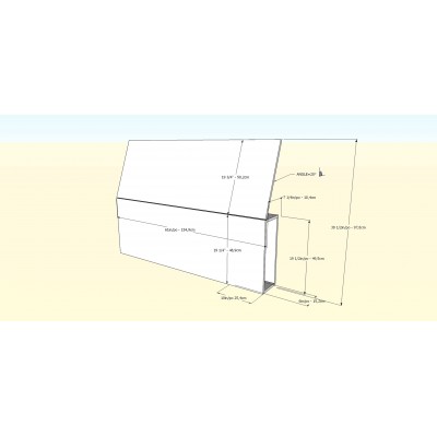 Ensemble Esker 4mcx. Queen (Érable Naturel/Blanc) 400832