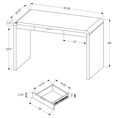Bureau de travail I7580