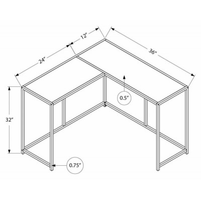 Table console en coin I2159