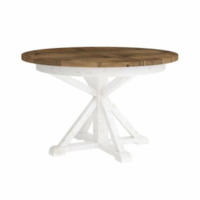 Table a diner ronde avec extension Provence
