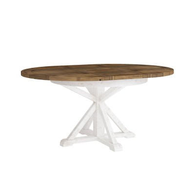 Table a diner ronde avec extension Provence