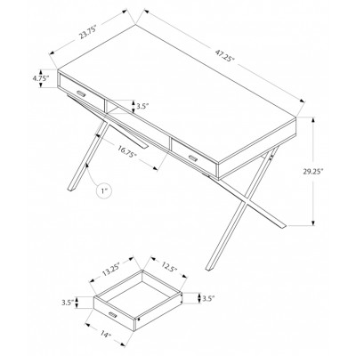 Bureau de travail 48"L I7447