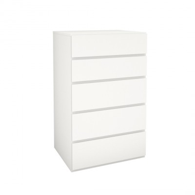 Commode 5 tiroirs 221503 (Blanc)