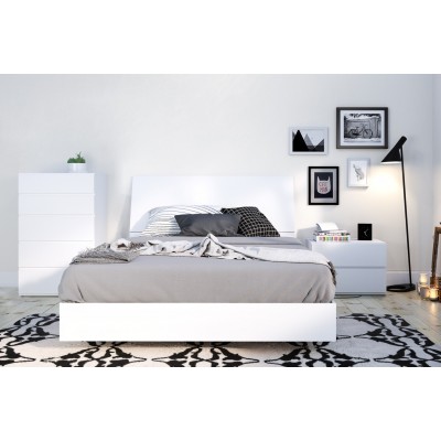 Tête de lit double 225303 (Blanc)
