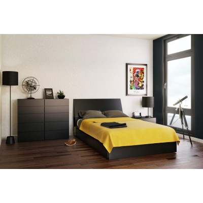 Tête de lit double 225306 (Noir)