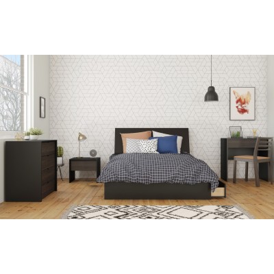 Tête de lit double 225306 (Noir)