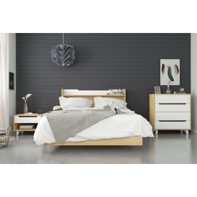 Lit queen 346005 (Érable Naturel)