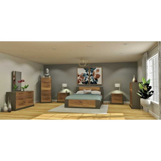 Ensemble double 6mcx. 4864 (Fusain/Noyer)