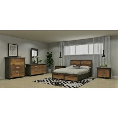 Ensemble king 6mcx. 9584 (Ardoise/Noyer)