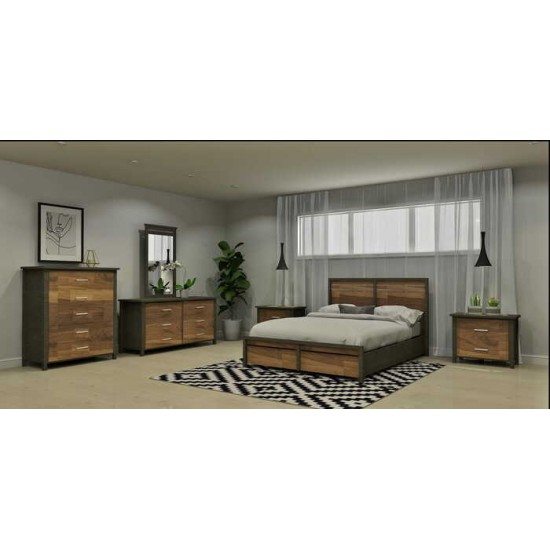 Ensemble king 6mcx. 9584 (Ardoise/Noyer)