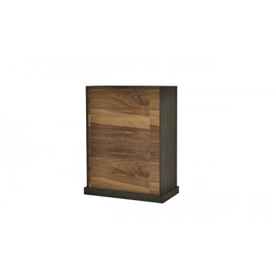 Commode 5 tiroirs 4864 (Fusain/Noyer)