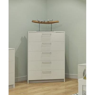 Commode 5 tiroirs 6300 (Blanc)