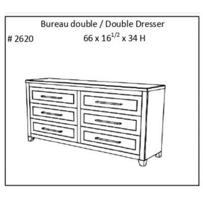 Bureau Double Kristiana 2620