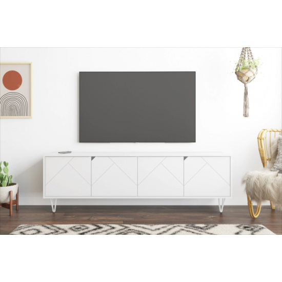 Meuble audio-video 72" 119703 (Blanc)