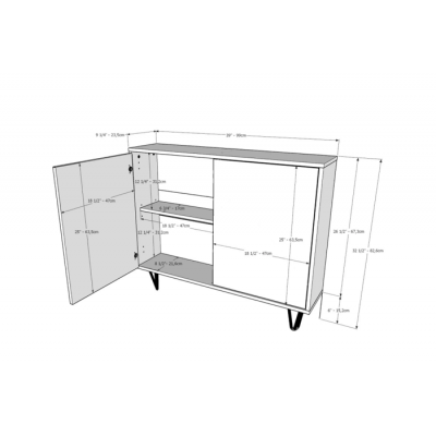 Meuble d'appoint 132203 (Blanc)
