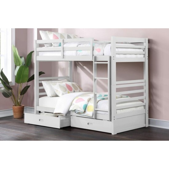 Lit superposé 39"/39" T-2710 (Blanc)