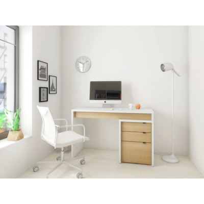 Bureau de travail Chrono 400921 (Blanc/Érable...