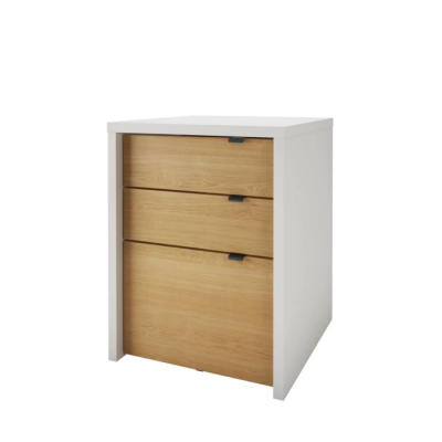 Bureau de travail Chrono 400921 (Blanc/Érable Naturel)