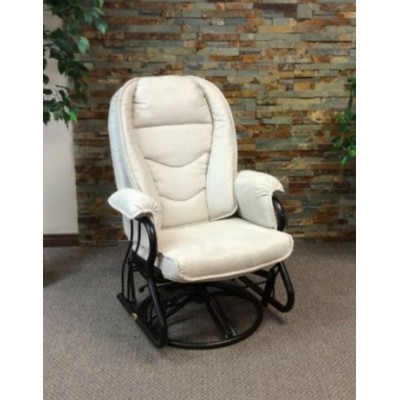 Chaise bercante, pivotante et inclinable #364 avec coussin C-21