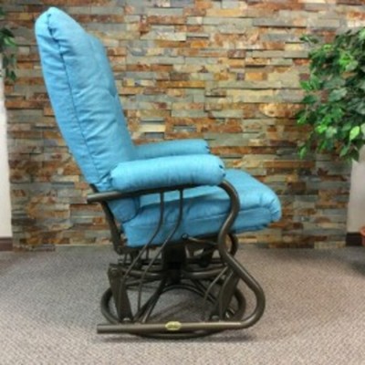 Chaise bercante, pivotante et inclinable #362 avec coussin C-49