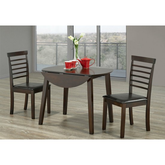 Ensemble table et deux chaises T-Toronto-C-1011