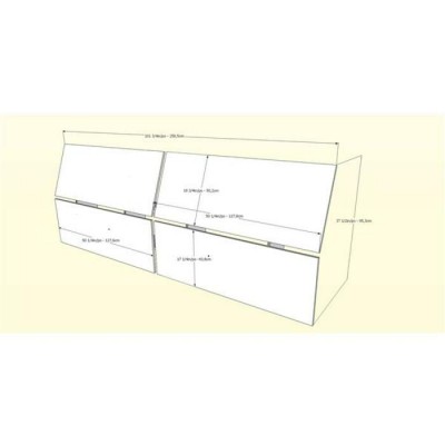 Ensemble Sonoma 4mcx. Queen (Noyer/Noir) 400876