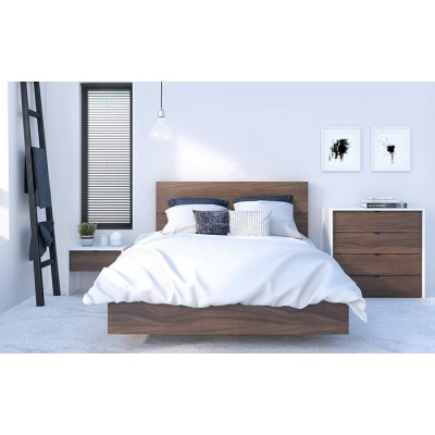 Ensemble Identi-T 4mcx. Double (Noyer/Blanc)...
