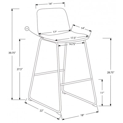 Tabouret comptoir I7752