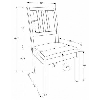 Chaise 36"H I1304