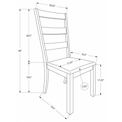 Chaise 40"H I1313