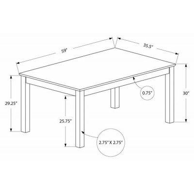 Table 36"x60" I1314