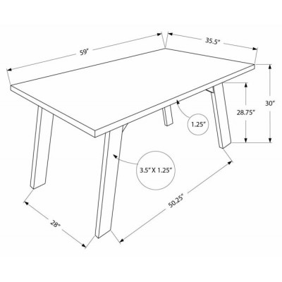 Table 36"x60" I1315