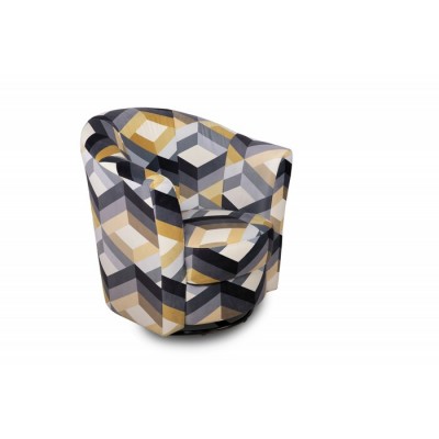 Fauteuil bercant et pivotant 9124 (Aztec 060)