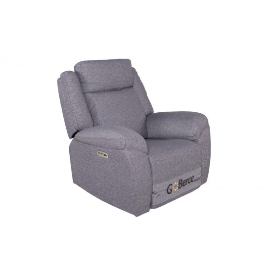 Fauteuil bercant, pivotant et inclinable électrique avec appui-tête ajustable 6535 (Montana 014)