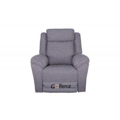 Fauteuil bercant, pivotant et inclinable électrique avec appui-tête ajustable 6535 (Montana 014)