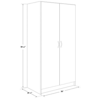 Penderie 36" 3611.02 (Blanc)