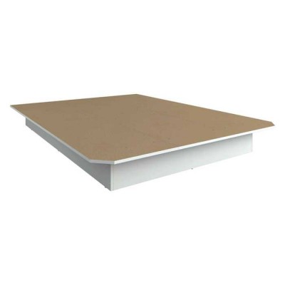 Plateforme queen 60"-8"H (Blanc)