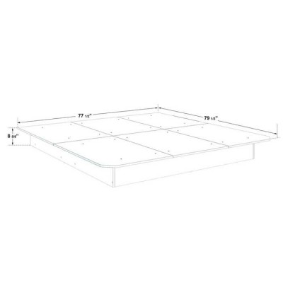 Plateforme king 80"-8"H (Noir)