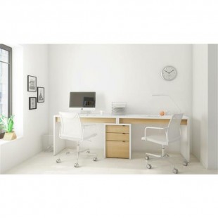 Bureau de travail Chrono 400923 (Blanc/Érable...