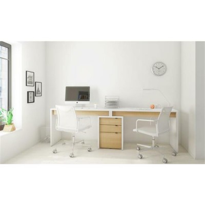 Bureau de travail Chrono 400923 (Blanc/Érable...