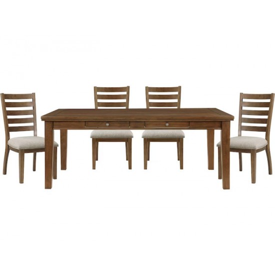 Ensemble table et quatre chaises Tigard 5761