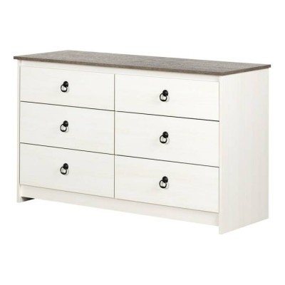 Bureau double Plenny 12235 (Blanc antique)