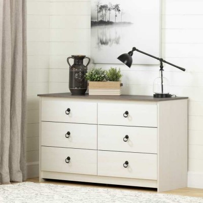 Bureau double Plenny 12235 (Blanc antique)