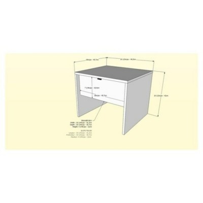 Ensemble Foliage 3mcx. Double 402092 (Noyer/Blanc)